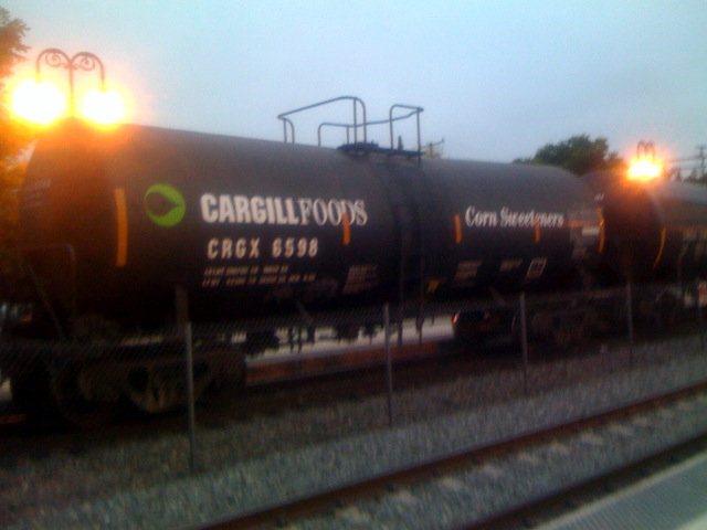train car of high fructose corn syrup